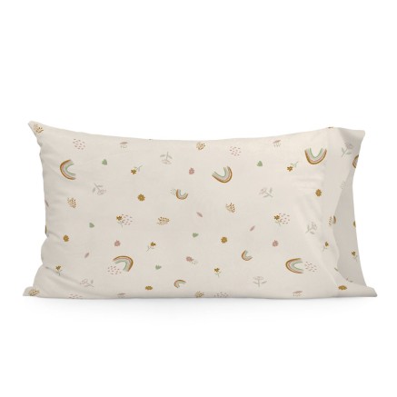 Funda de almohada HappyFriday Mini Iris Multicolor 50 x 75 cm