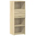 Buffet haut chêne sonoma 45x42,5x124 cm bois d'ingénierie