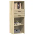 Buffet haut chêne sonoma 45x42,5x124 cm bois d'ingénierie