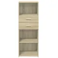 Buffet haut chêne sonoma 45x42,5x124 cm bois d'ingénierie