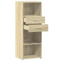 Buffet haut chêne sonoma 45x42,5x124 cm bois d'ingénierie