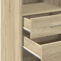 Buffet haut chêne sonoma 45x42,5x124 cm bois d'ingénierie