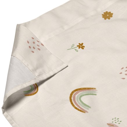 Juego de Sábanas HappyFriday HF Mini Iris Multicolor Cuna de Bebé 2 2