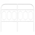 Tête de lit métal blanc 120 cm