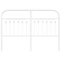 Tête de lit métal blanc 135 cm