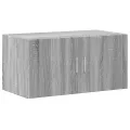 Armoire de rangement sonoma gris 80x42,5x225 cm