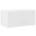 Armoire de rangement blanc 80x42,5x225 cm bois d'ingénierie