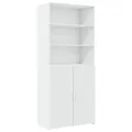 Armoire de rangement blanc 80x42,5x225 cm bois d'ingénierie