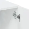 Armoire de rangement blanc 80x42,5x225 cm bois d'ingénierie