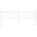Tête de lit métal blanc 200 cm