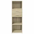 Buffet haut chêne sonoma 40x42,5x124 cm bois d'ingénierie