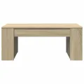 Table basse chêne sonoma 102x55x42 cm bois d'ingénierie