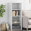 Buffet haut blanc 50x41x124 cm bois d'ingénierie