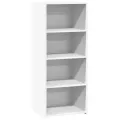 Buffet haut blanc 50x41x124 cm bois d'ingénierie