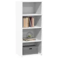 Buffet haut blanc 50x41x124 cm bois d'ingénierie