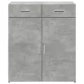 Buffet gris béton 80x42,5x93 cm bois d'ingénierie