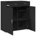 Buffet noir 80x42,5x93 cm bois d'ingénierie