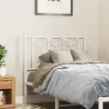 Tête de lit métal blanc 75 cm