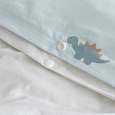 Parure de couette HappyFriday Mini dinosaur Multicouleur Lit de bébé 2