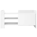 Meuble TV blanc 80x35x40 cm bois d’ingénierie