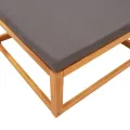 Salon de jardin avec coussins 3 pcs bois massif d'acacia