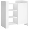 Buffet blanc 73,5x35x75 cm bois d’ingénierie