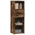 Buffet haut chêne fumé 40x42,5x124 cm bois d'ingénierie