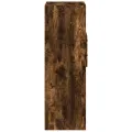Buffet haut chêne fumé 40x42,5x124 cm bois d'ingénierie