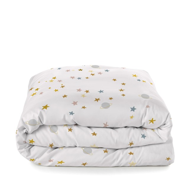 Parure de couette HappyFriday Mini Saturn Multicouleur Lit 1 persone 2