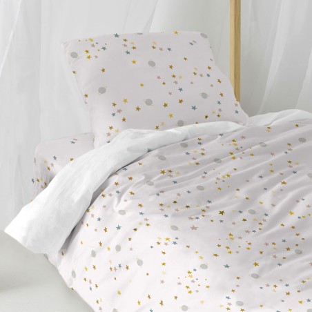 Set di copripiumino HappyFriday Mini Saturn Multicolore Singolo 2 Pezz