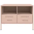 Meuble TV rose 68x39x50,5 cm acier