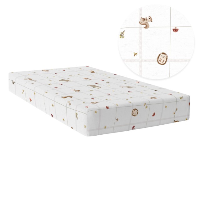 Lenzuolo con angoli HappyFriday Woods animals Multicolore 90 x 200 x 3