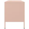 Meuble TV rose 100,5x39x50,5 cm acier