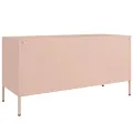 Meuble TV rose 100,5x39x50,5 cm acier