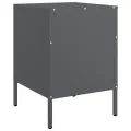 Tables de chevet 2 pcs anthracite 36x39x50,5 cm acier