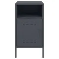 Tables de chevet 2 pcs anthracite 36x39x68 cm acier