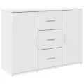 Buffet blanc 90,5x29,5x65 cm bois d'ingénierie