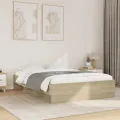 Cadre de lit sans matelas chêne sonoma 140x200 cm
