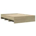Cadre de lit sans matelas chêne sonoma 140x200 cm