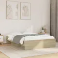 Cadre de lit sans matelas chêne sonoma 120x200 cm