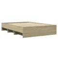 Cadre de lit sans matelas chêne sonoma 120x200 cm