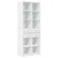 Armoire de rangement blanc 70x42,5x225 cm bois d'ingénierie