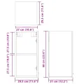 Armoire suspendue Chêne sonoma 29,5x31x60 cm Bois d'ingénierie