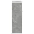 Buffet haut gris béton 80x42,5x124 cm bois d'ingénierie