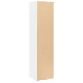Buffet haut blanc 45x41x185 cm bois d'ingénierie