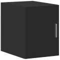 Armoire de rangement mince noir 30x42,5x225cm bois d'ingénierie