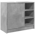 Armoire d'évier gris béton 63x29x55 cm bois d'ingénierie