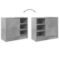 Armoire d'évier gris béton 63x29x55 cm bois d'ingénierie