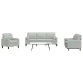 Ensemble de canapés 3 pcs et coussins et traversins velours