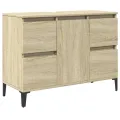 Meuble d'évier chêne sonoma 80x33x60 cm bois d'ingénierie